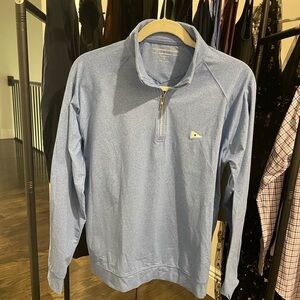 Men's Light Blue Zip-Up Sweater